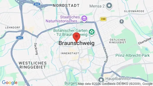 Houses for rent i Braunschweig - kort over placeringen