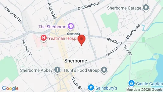 Apartments for rent i Sherborne - Dorset - kort over placeringen