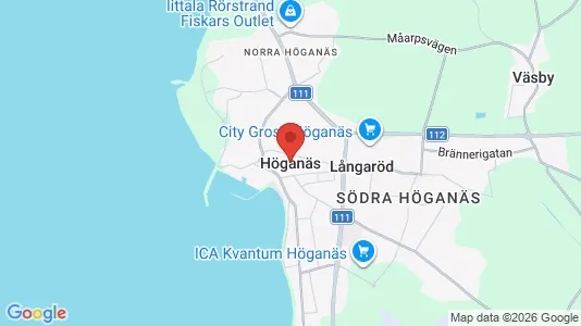 Apartments for rent i Höganäs - kort over placeringen