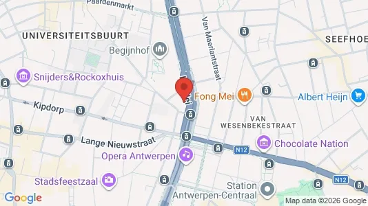 Apartments for rent i Stad Antwerp - kort over placeringen
