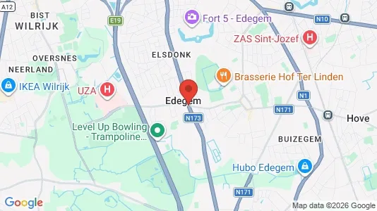 Houses for rent i Edegem - kort over placeringen