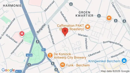 Apartments for rent i Stad Antwerp - kort over placeringen