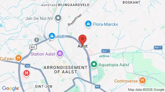 Houses for rent i Aalst - kort over placeringen