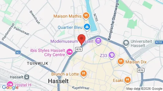 Apartments for rent i Hasselt - kort over placeringen