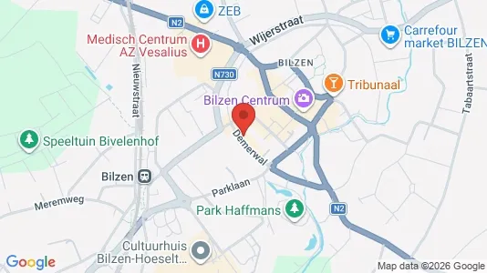 Apartments for rent i Bilzen - kort over placeringen