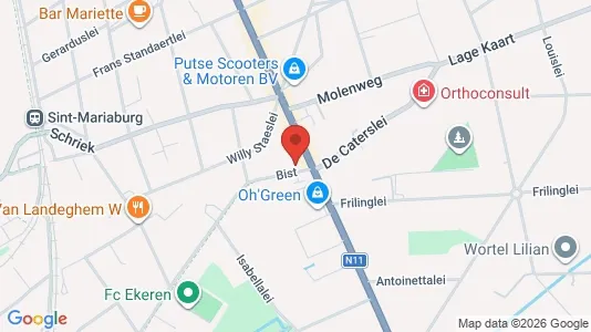 Apartments for rent i Antwerp Ekeren - kort over placeringen