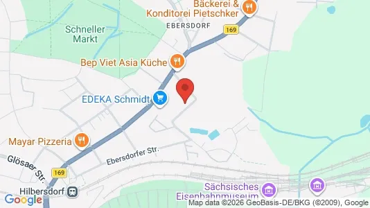 Apartments for rent i Chemnitz - kort over placeringen