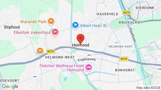 Apartments for rent i Helmond - kort over placeringen