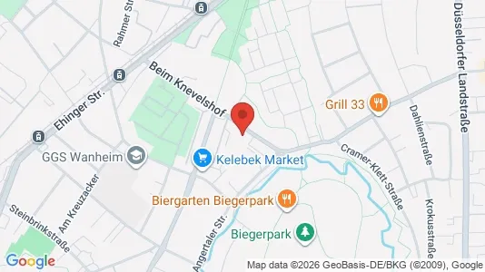 Apartments for rent i Duisburg - kort over placeringen