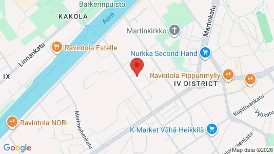 Apartments for rent i Turku - kort over placeringen