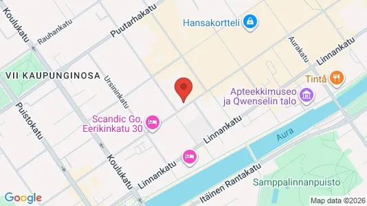Apartments for rent i Turku - kort over placeringen
