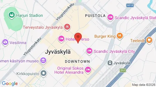 Apartments for rent i Jyväskylä - kort over placeringen