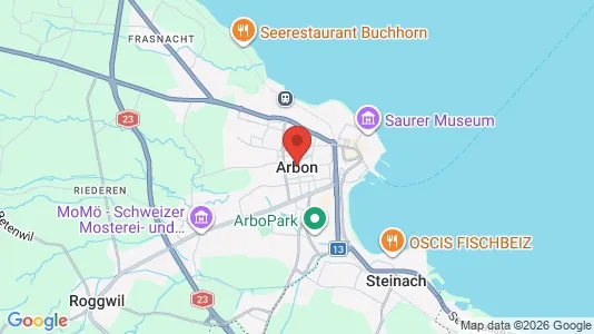 Apartments for rent i Arbon - kort over placeringen
