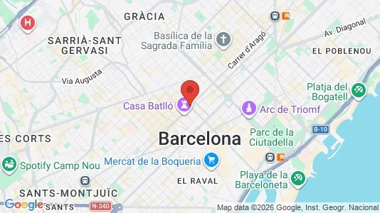 Apartments for rent i Barcelona Eixample - kort over placeringen