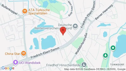 Apartments for rent i Hamburg Wandsbek - kort over placeringen