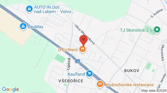 Apartments for rent i Ústí nad Labem - kort over placeringen