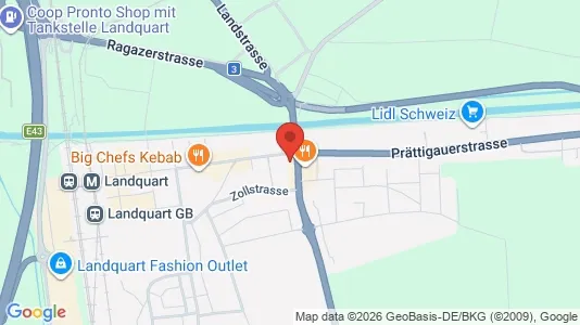 Apartments for rent i Landquart - kort over placeringen