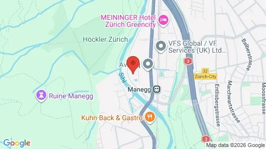 Apartments for rent i Zürich District 2 - kort over placeringen