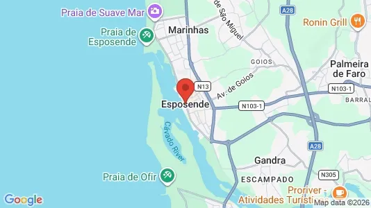 Apartments for rent i Esposende - kort over placeringen