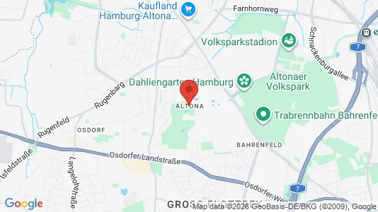 Apartments for rent i Hamburg Altona - kort over placeringen