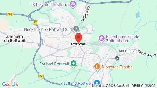Apartments for rent i Rottweil - kort over placeringen