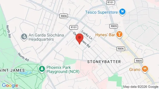 Apartments for rent i Dublin 7 - kort over placeringen
