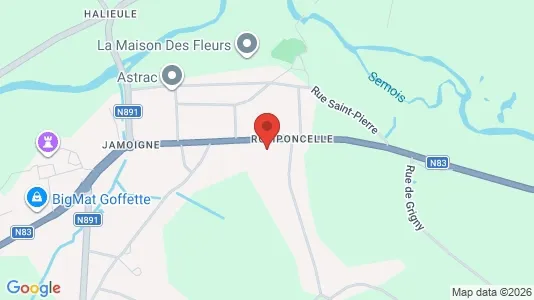 Apartments for rent i Chiny - kort over placeringen