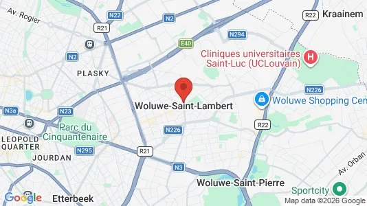 Houses for rent i Brussels Sint-Lambrechts-Woluwe - kort over placeringen