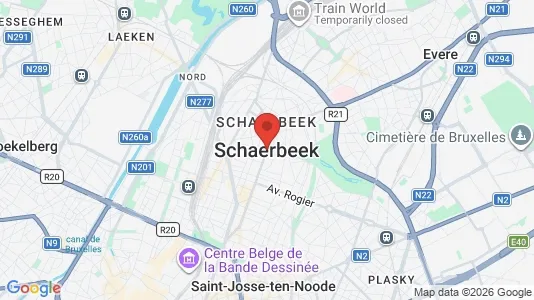 Houses for rent i Brussels Schaarbeek - kort over placeringen