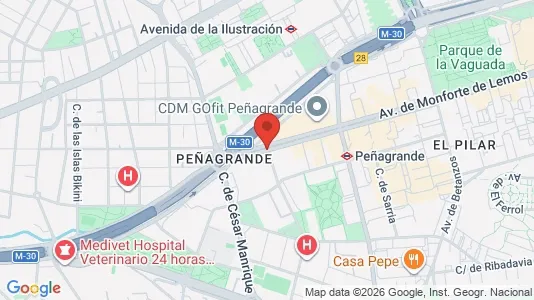 Apartments for rent i Madrid Fuencarral-El Pardo - kort over placeringen