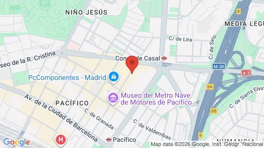 Apartments for rent i Madrid Retiro - kort over placeringen