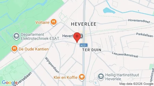 Apartments for rent i Leuven - kort over placeringen