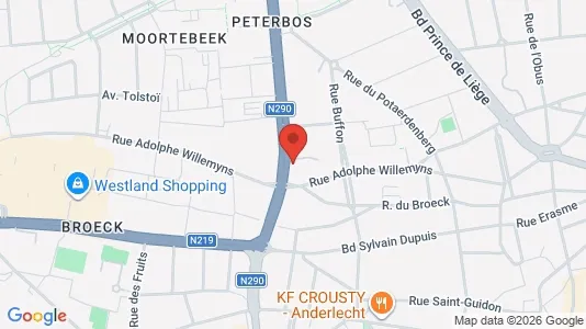 Apartments for rent i Brussels Anderlecht - kort over placeringen