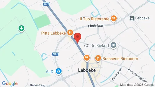 Apartments for rent i Lebbeke - kort over placeringen