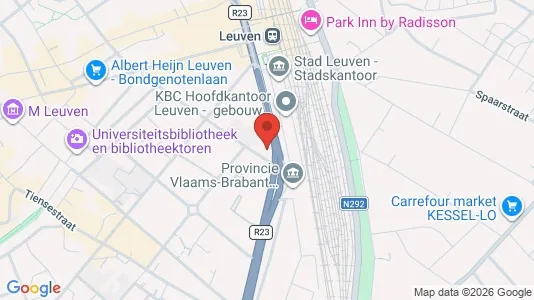 Apartments for rent i Leuven - kort over placeringen