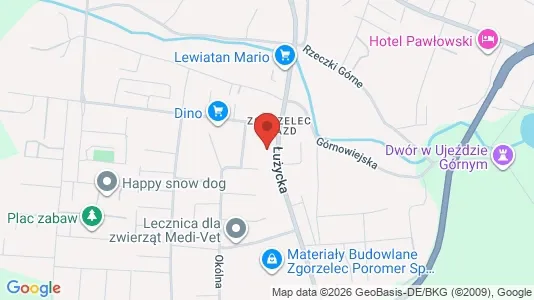 Apartments for rent i Zgorzelecki - kort over placeringen