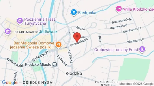 Apartments for rent i Kłodzki - kort over placeringen