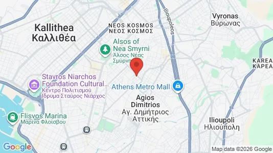 Apartments for rent i Ano Nea Smyrni - kort over placeringen