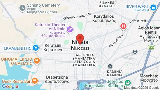 Apartments for rent i Nikaia-Agios Ioannis Rentis - kort over placeringen