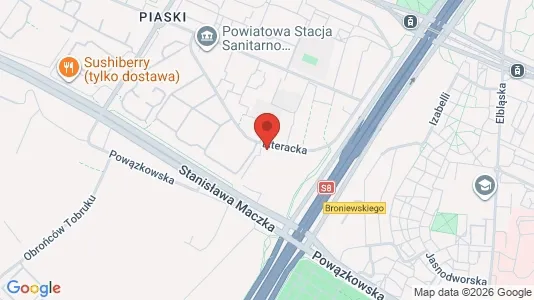 Apartments for rent i Warszawa Bielany - kort over placeringen