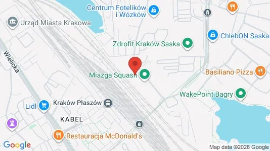 Apartments for rent i Kraków Podgórze - kort over placeringen