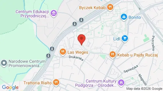 Apartments for rent i Kraków Podgórze - kort over placeringen