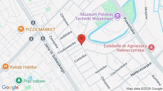 Rooms for rent i Warszawa Mokotów - kort over placeringen