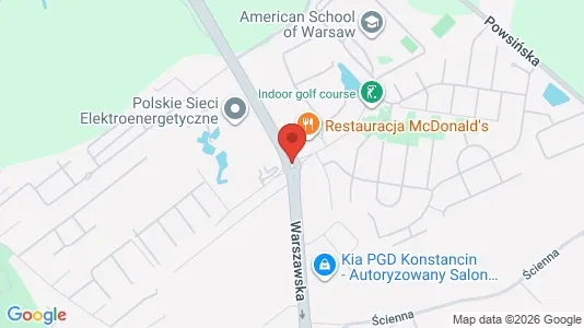 Apartments for rent i Piaseczyński - kort over placeringen