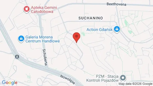 Apartments for rent i Gdańsk - kort over placeringen