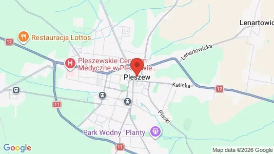 Houses for rent i Pleszewski - kort over placeringen