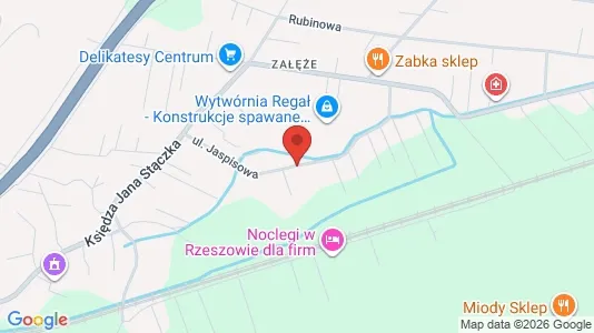 Apartments for rent i Rzeszów - kort over placeringen