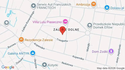 Apartments for rent i Piaseczyński - kort over placeringen