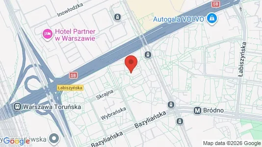 Apartments for rent i Warszawa Targówek - kort over placeringen