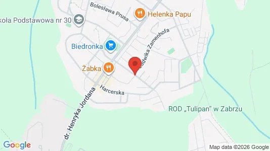 Apartments for rent i Zabrze - kort over placeringen